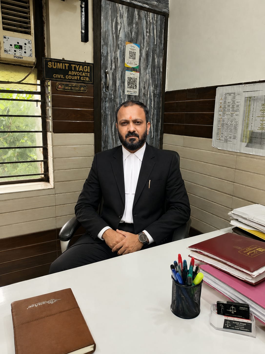 Team member at the chamber desk